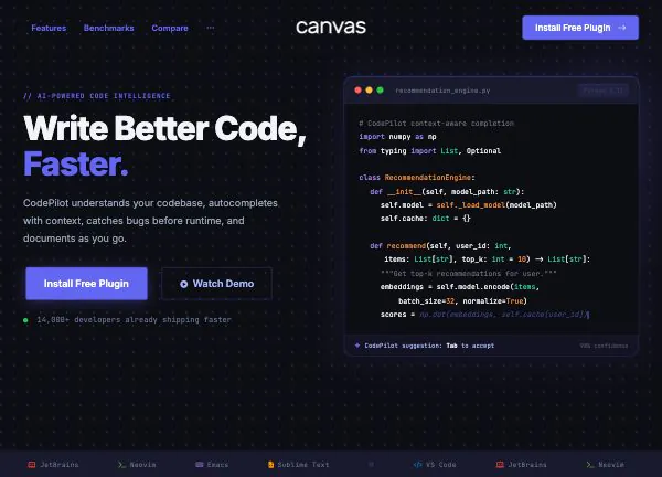 AI Coding demo home page