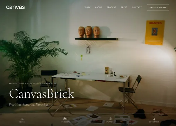 CanvasBrick Architecture demo home page