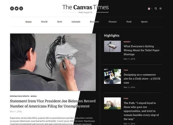 Blog demo home page