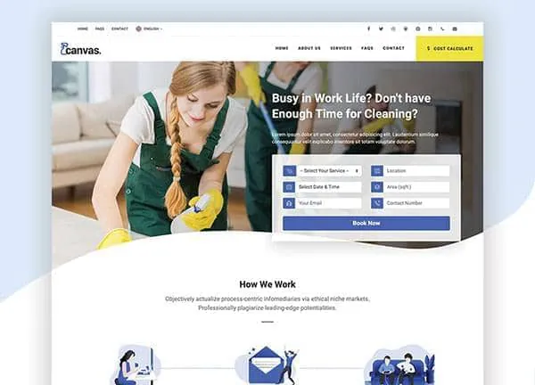 Cleaner demo home page