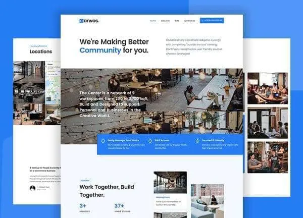 Coworking demo home page