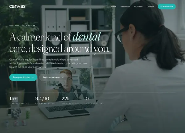 Dental Clinic demo home page