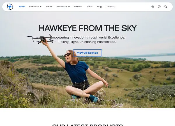 Drone demo home page