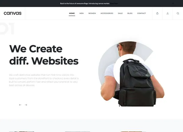 Bag Store demo home page