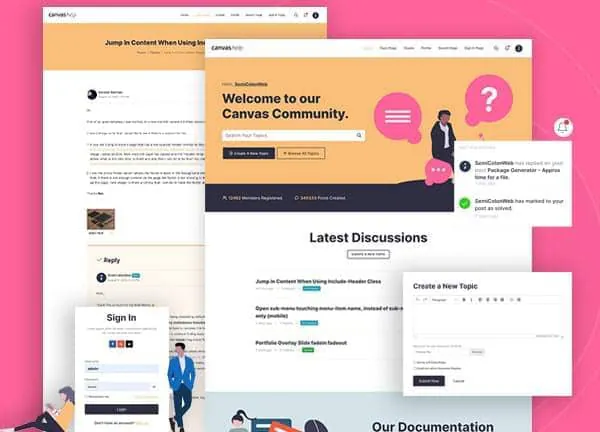 Community demo home page