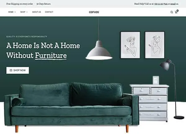 Furniture demo home page