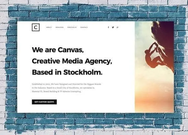 Media Agency demo home page