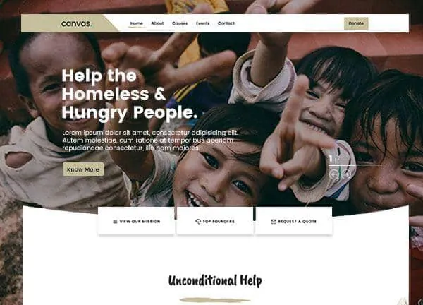 Nonprofit demo home page