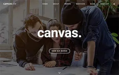 One Page demo home page
