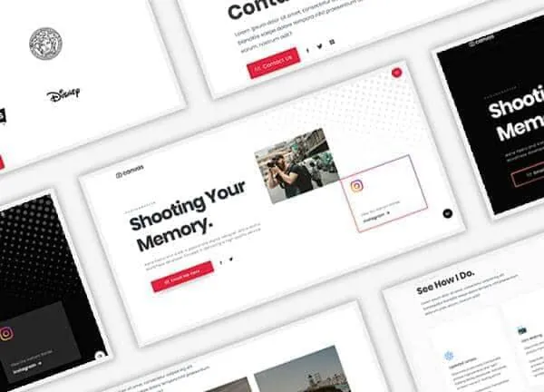 Photographer demo home page