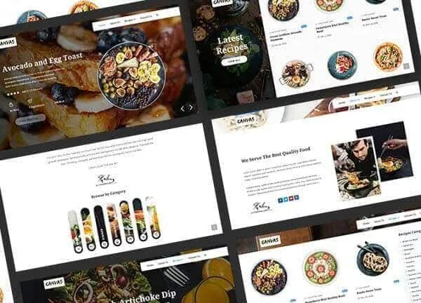 Recipes demo home page