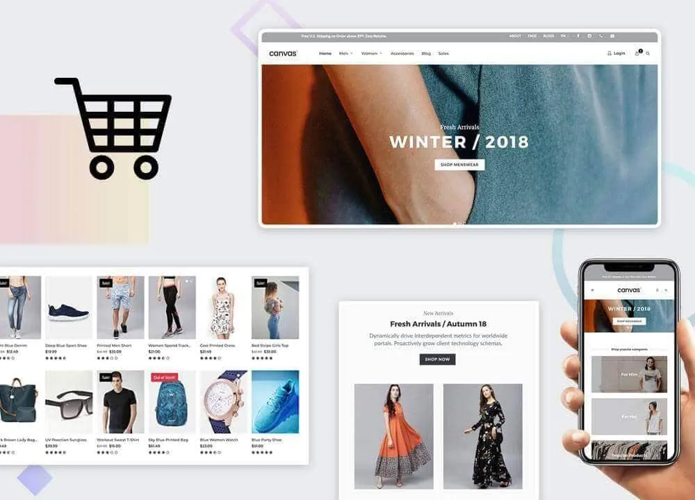 Fashion Shop demo home page