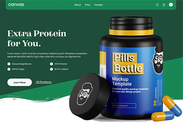 Supplement Store demo home page