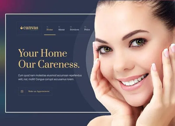Therapy & Beauty demo home page