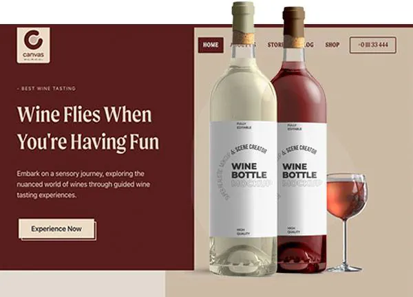 Wine Estate demo home page