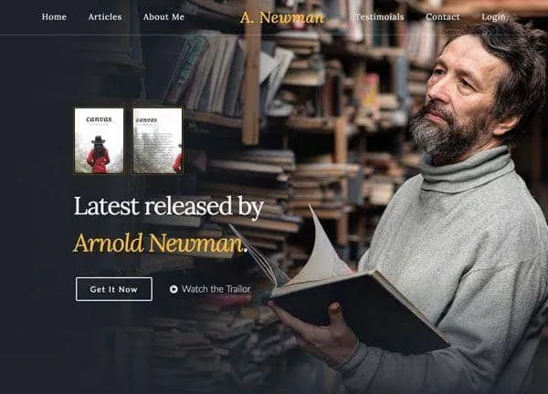 Arnold Newman demo home page